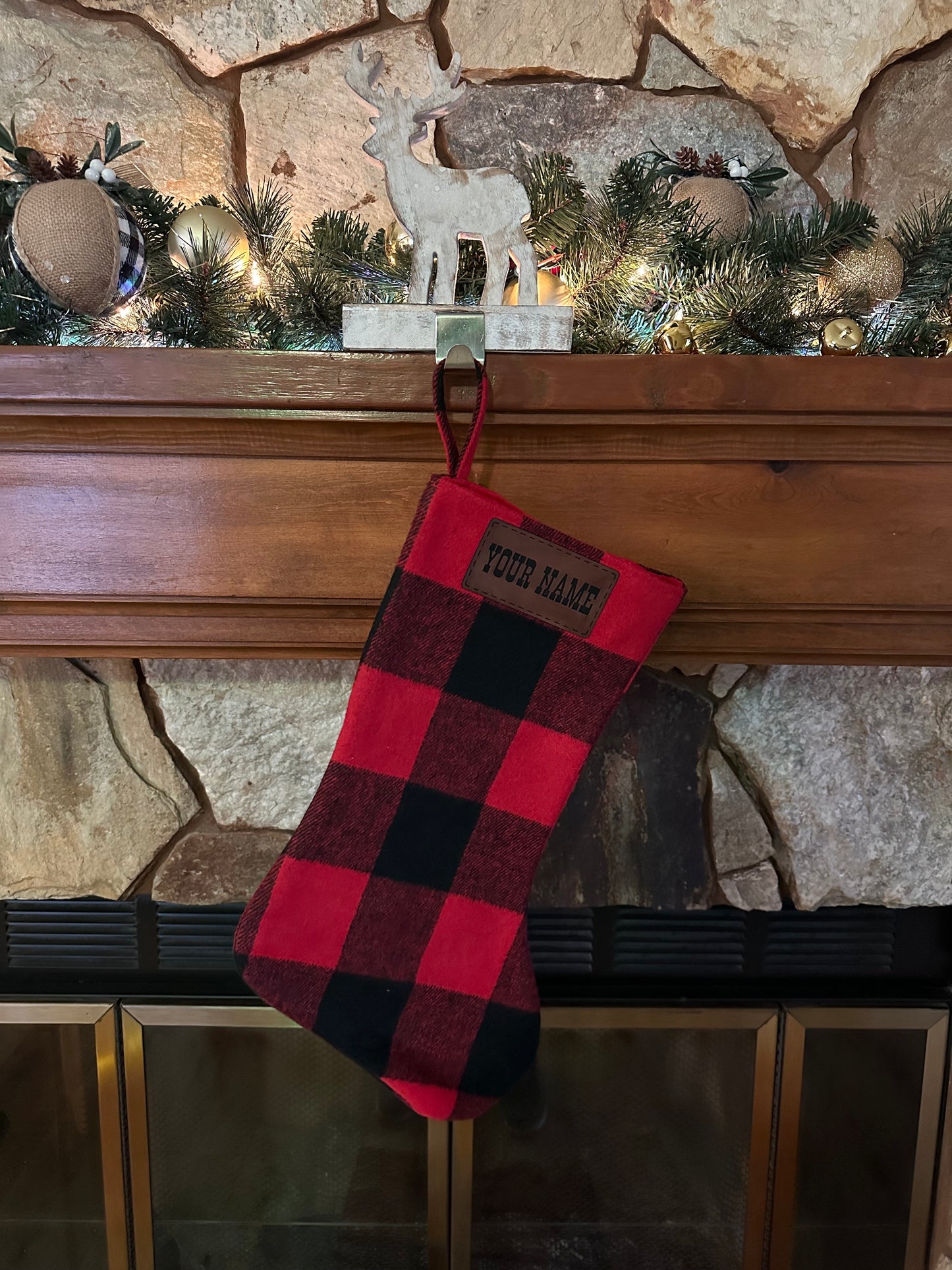 Custom Plaid Stocking