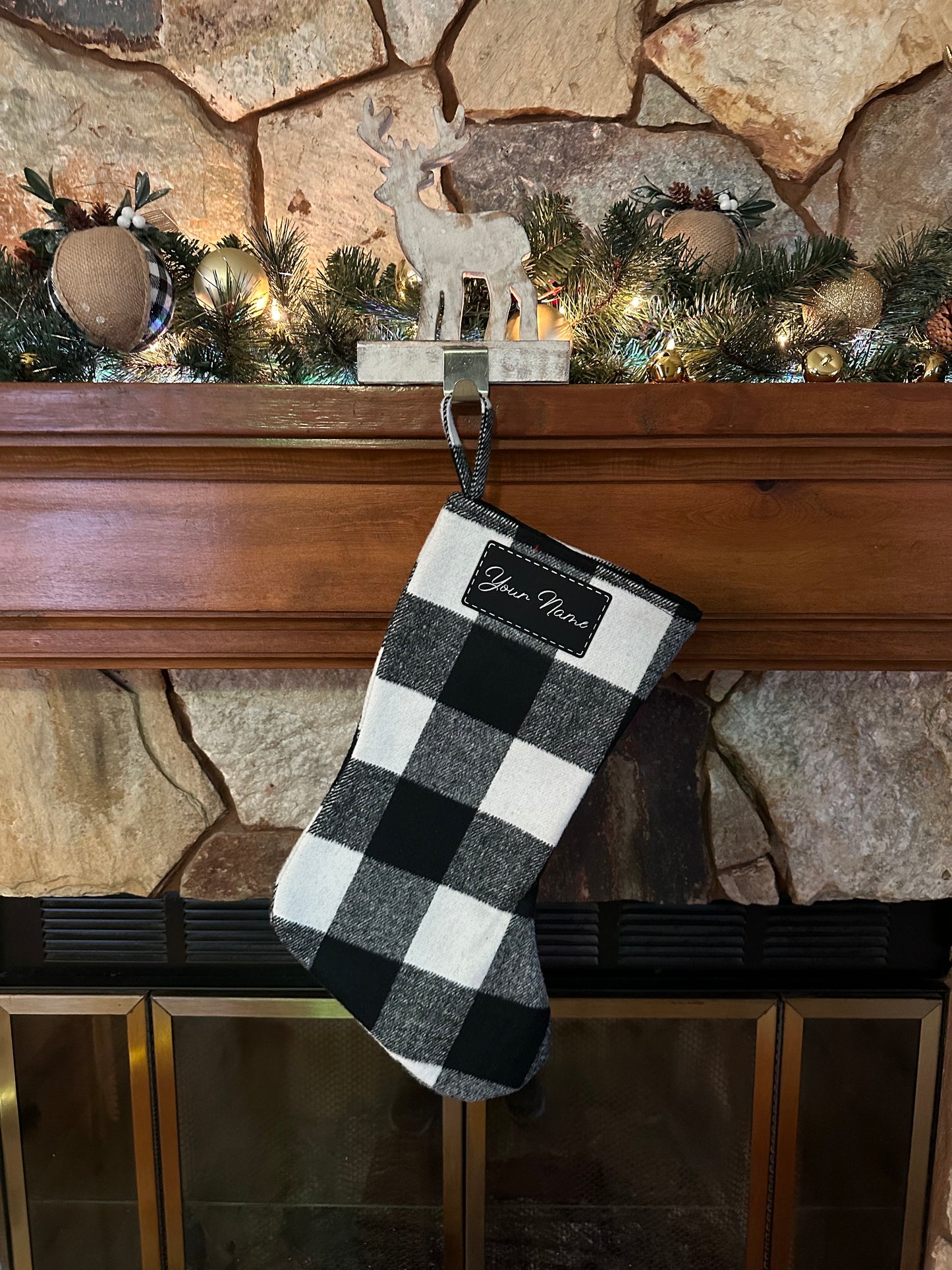 Custom Plaid Stocking